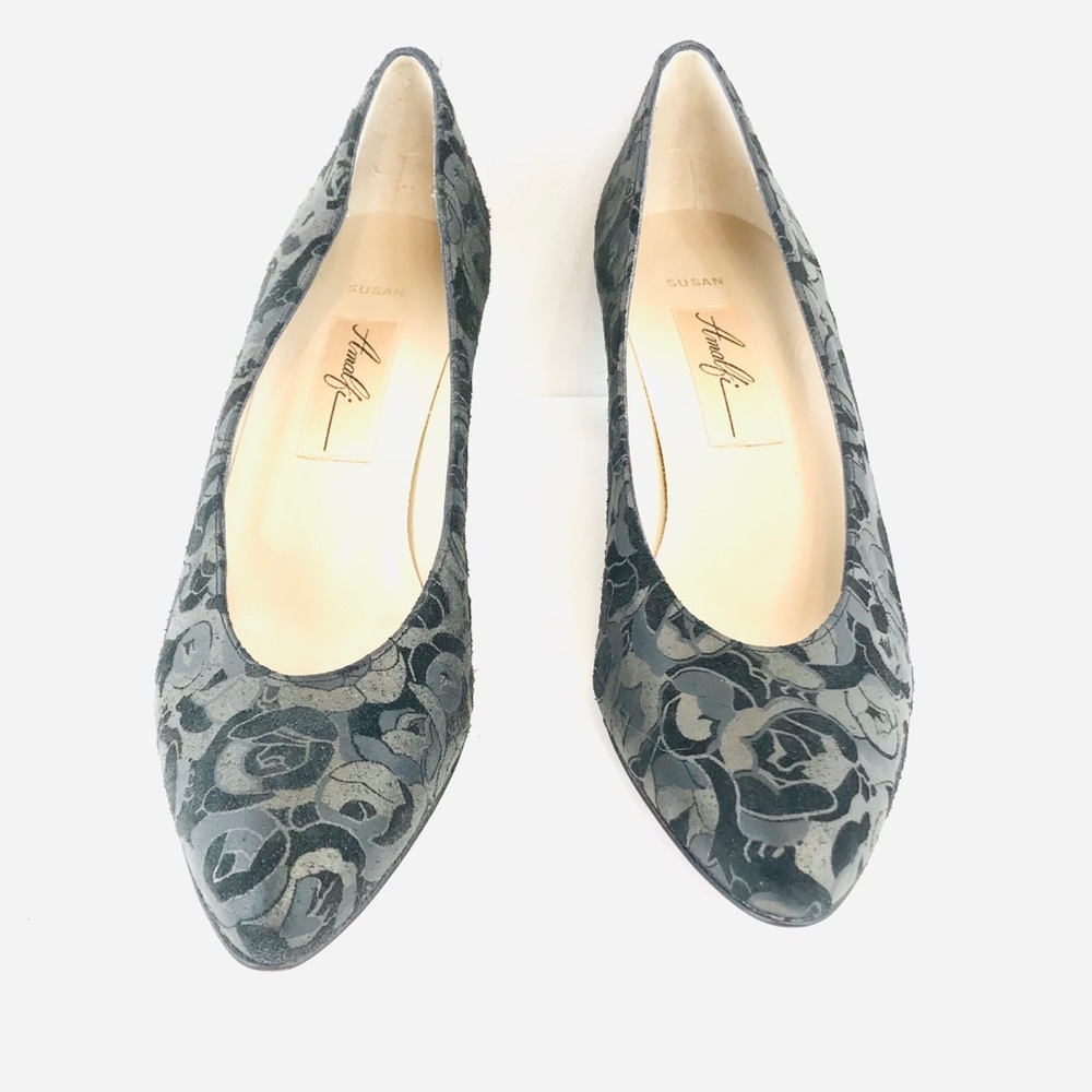 Vintage Court Shoes by AMALFI “SUSAN” Jacquard Heels HAND MADE IN ITALY 1960s - Picture 3 of 7